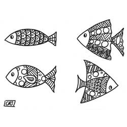 Dessin à colorier: Poisson d’Avril (Fêtes et Célébrations) #211238 - Coloriages à Imprimer Gratuits