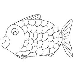 Dessin à colorier: Poisson d’Avril (Fêtes et Célébrations) #211240 - Coloriages à Imprimer Gratuits