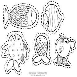 Dessin à colorier: Poisson d’Avril (Fêtes et Célébrations) #211241 - Coloriages à Imprimer Gratuits