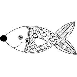 Dessin à colorier: Poisson d’Avril (Fêtes et Célébrations) #211247 - Coloriages à Imprimer Gratuits