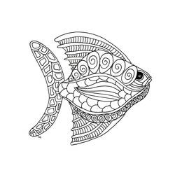 Dessin à colorier: Poisson d’Avril (Fêtes et Célébrations) #211251 - Coloriages à Imprimer Gratuits
