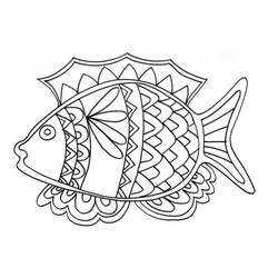 Dessin à colorier: Poisson d’Avril (Fêtes et Célébrations) #211253 - Coloriages à Imprimer Gratuits