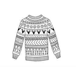 Dessin à colorier: Pull de Noël (Fêtes et Célébrations) #191589 - Coloriages à Imprimer Gratuits