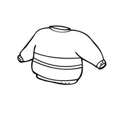 Dessin à colorier: Pull de Noël (Fêtes et Célébrations) #191591 - Coloriages à Imprimer Gratuits