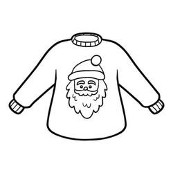 Dessins à colorier: Pull de Noël - Coloriages à Imprimer Gratuits