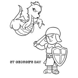 Dessins à colorier: Saint-Georges - Coloriages à Imprimer Gratuits