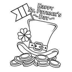 Coloriage Saint Patrick (Fêtes et Célébrations) #192878 à imprimer et colorier
