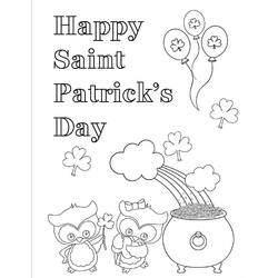 Coloriage Saint Patrick (Fêtes et Célébrations) #192895 à imprimer et colorier