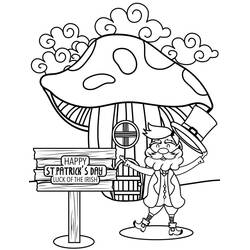 Coloriage Saint Patrick (Fêtes et Célébrations) #192901 à imprimer et colorier