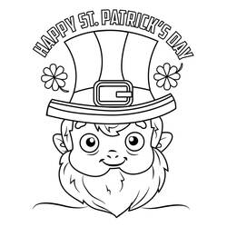 Coloriage Saint Patrick (Fêtes et Célébrations) #192910 à imprimer et colorier