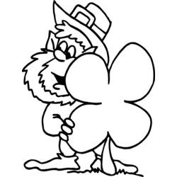 Dessin à colorier: Saint Patrick (Fêtes et Célébrations) #57848 - Coloriages à Imprimer Gratuits