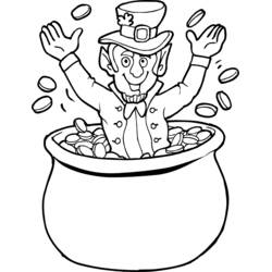 Dessin à colorier: Saint Patrick (Fêtes et Célébrations) #57852 - Coloriages à Imprimer Gratuits