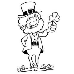 Dessin à colorier: Saint Patrick (Fêtes et Célébrations) #57894 - Coloriages à Imprimer Gratuits