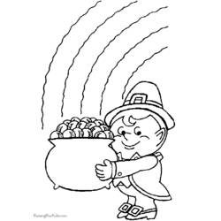 Dessin à colorier: Saint Patrick (Fêtes et Célébrations) #57961 - Coloriages à Imprimer Gratuits
