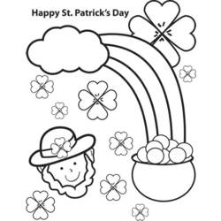 Dessin à colorier: Saint Patrick (Fêtes et Célébrations) #57964 - Coloriages à Imprimer Gratuits