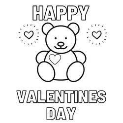 Coloriage Saint Valentin (Fêtes et Célébrations) #177823 à imprimer et colorier