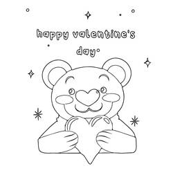 Coloriage Saint Valentin (Fêtes et Célébrations) #177840 à imprimer et colorier