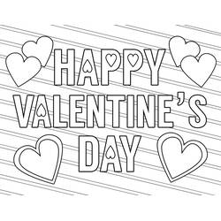 Coloriage Saint Valentin (Fêtes et Célébrations) #177851 à imprimer et colorier