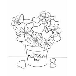 Coloriage Saint Valentin (Fêtes et Célébrations) #177859 à imprimer et colorier