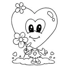 Coloriage Saint Valentin (Fêtes et Célébrations) #53975 à imprimer et colorier
