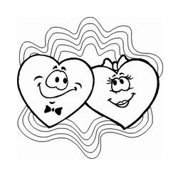 Dessin à colorier: Saint Valentin (Fêtes et Célébrations) #53982 - Coloriages à Imprimer Gratuits