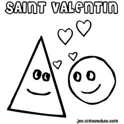 Coloriage Saint Valentin (Fêtes et Célébrations) #53986 à imprimer et colorier