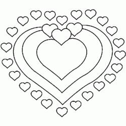 Dessin à colorier: Saint Valentin (Fêtes et Célébrations) #53994 - Coloriages à Imprimer Gratuits