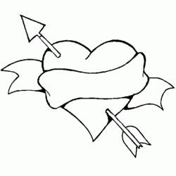 Dessin à colorier: Saint Valentin (Fêtes et Célébrations) #54007 - Coloriages à Imprimer Gratuits