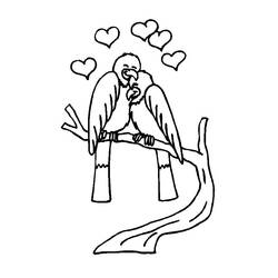 Dessin à colorier: Saint Valentin (Fêtes et Célébrations) #54029 - Coloriages à Imprimer Gratuits