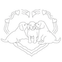 Coloriage Saint Valentin (Fêtes et Célébrations) #54044 à imprimer et colorier