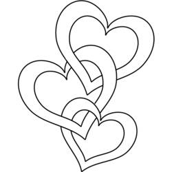 Dessin à colorier: Saint Valentin (Fêtes et Célébrations) #54045 - Coloriages à Imprimer Gratuits