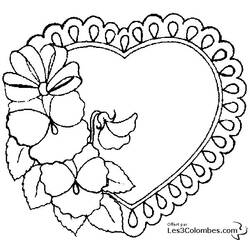 Dessin à colorier: Saint Valentin (Fêtes et Célébrations) #54066 - Coloriages à Imprimer Gratuits
