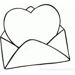 Dessin à colorier: Saint Valentin (Fêtes et Célébrations) #54103 - Coloriages à Imprimer Gratuits