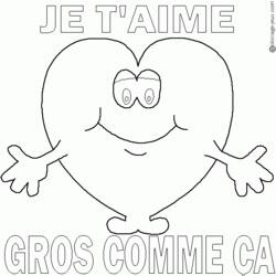 Dessin à colorier: Saint Valentin (Fêtes et Célébrations) #54125 - Coloriages à Imprimer Gratuits