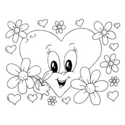 Dessin à colorier: Saint Valentin (Fêtes et Célébrations) #54128 - Coloriages à Imprimer Gratuits