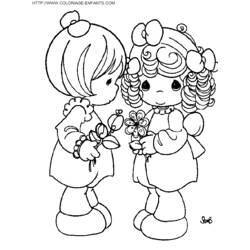 Dessin à colorier: Saint Valentin (Fêtes et Célébrations) #54137 - Coloriages à Imprimer Gratuits