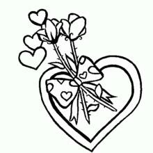 Dessin à colorier: Saint Valentin (Fêtes et Célébrations) #54155 - Coloriages à Imprimer Gratuits