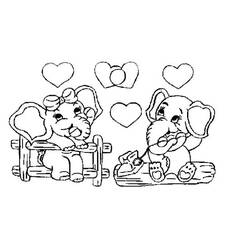 Dessin à colorier: Saint Valentin (Fêtes et Célébrations) #54179 - Coloriages à Imprimer Gratuits