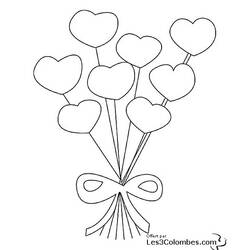 Coloriage Saint Valentin (Fêtes et Célébrations) #54188 à imprimer et colorier