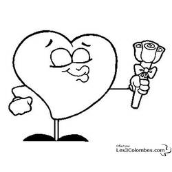 Dessin à colorier: Saint Valentin (Fêtes et Célébrations) #54198 - Coloriages à Imprimer Gratuits