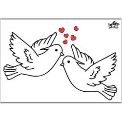 Dessin à colorier: Saint Valentin (Fêtes et Célébrations) #54219 - Coloriages à Imprimer Gratuits