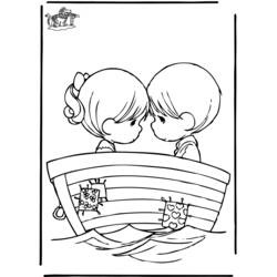 Dessin à colorier: Saint Valentin (Fêtes et Célébrations) #54233 - Coloriages à Imprimer Gratuits