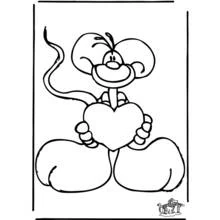 Coloriage Saint Valentin (Fêtes et Célébrations) #54238 à imprimer et colorier