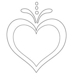 Coloriage Saint Valentin (Fêtes et Célébrations) #54258 à imprimer et colorier