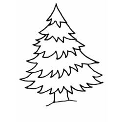Dessin à colorier: Sapin de Noël (Fêtes et Célébrations) #167455 - Coloriages à Imprimer Gratuits