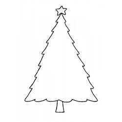 Dessin à colorier: Sapin de Noël (Fêtes et Célébrations) #167494 - Coloriages à Imprimer Gratuits