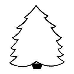 Dessin à colorier: Sapin de Noël (Fêtes et Célébrations) #167577 - Coloriages à Imprimer Gratuits
