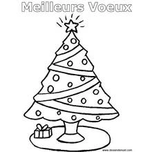 Coloriage Sapin de Noël (Fêtes et Célébrations) #167706 à imprimer et colorier