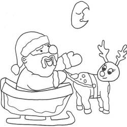 Dessins à colorier: Traîneau de Noël - Coloriages à Imprimer Gratuits