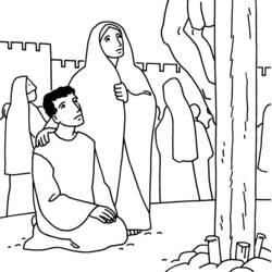 Dessin à colorier: Vendredi Saint (Fêtes et Célébrations) #61013 - Coloriages à Imprimer Gratuits